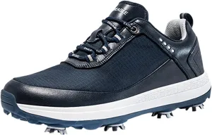 Golf Shoes for Mens Spiked Waterproof Sneakers Comfortable Anti-Slip Breathable Soft