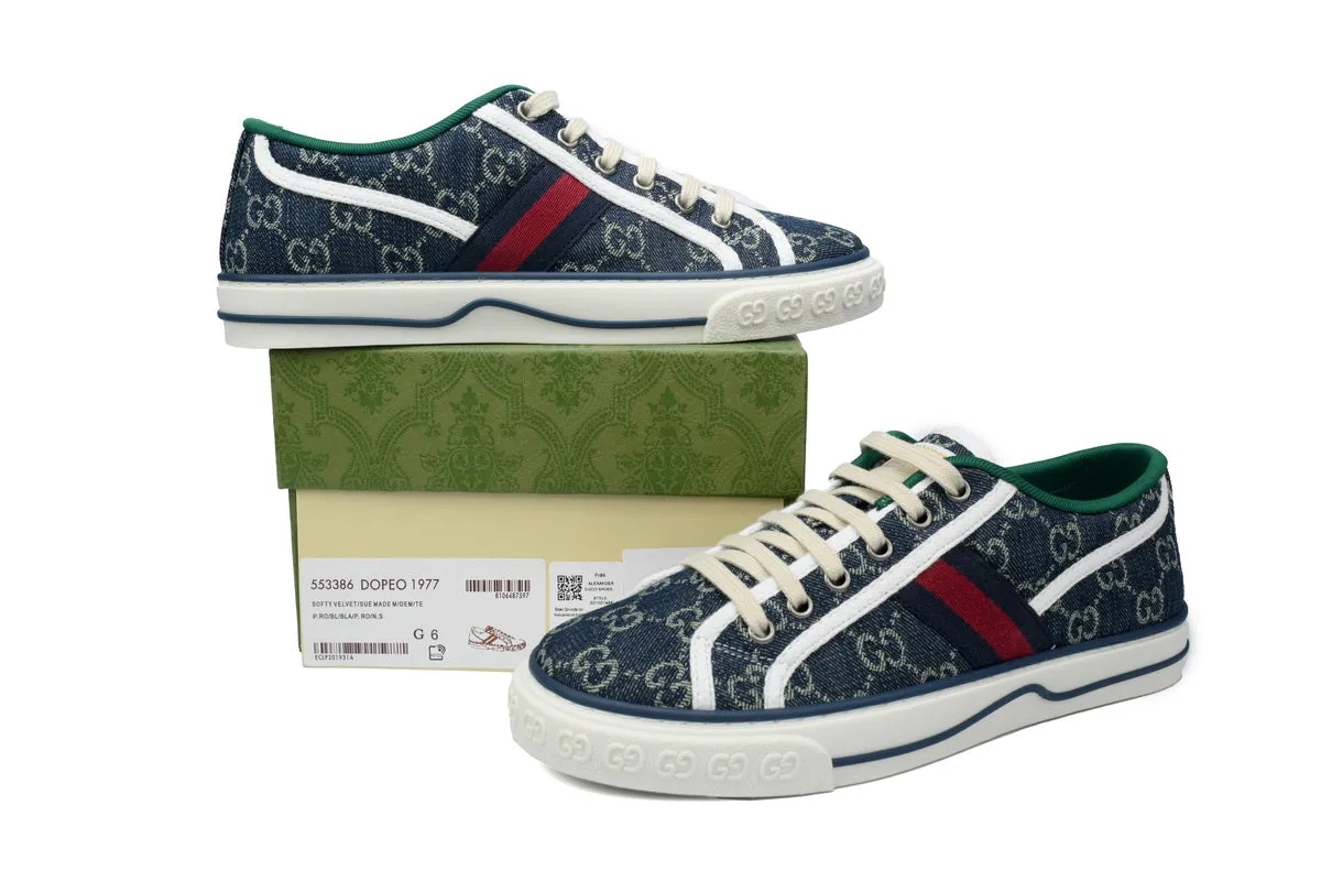Gucci Blue Tennis Sneaker