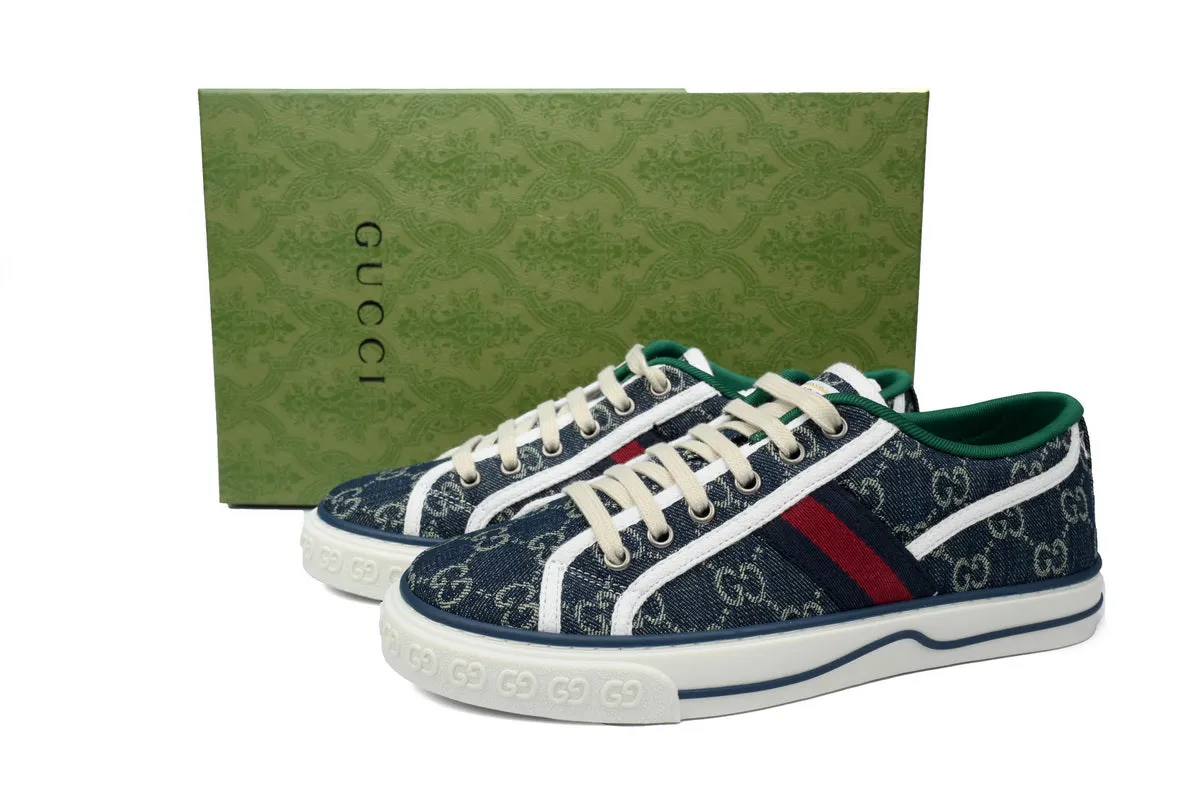 Gucci Blue Tennis Sneaker