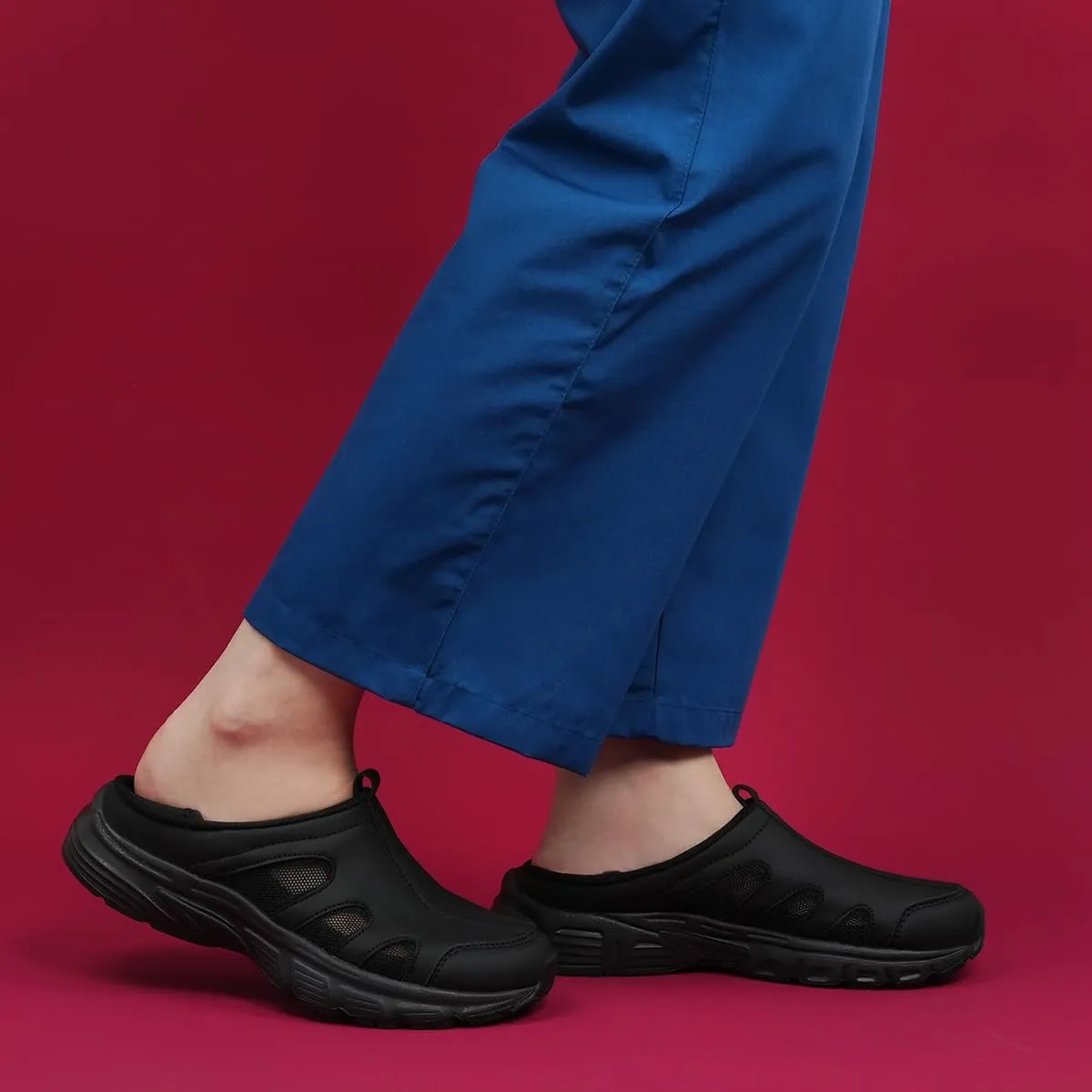 Hawkwell Women's Slip On Two-Way Lightweight Nursing Shoes Breathable Non Slip Work Shoes