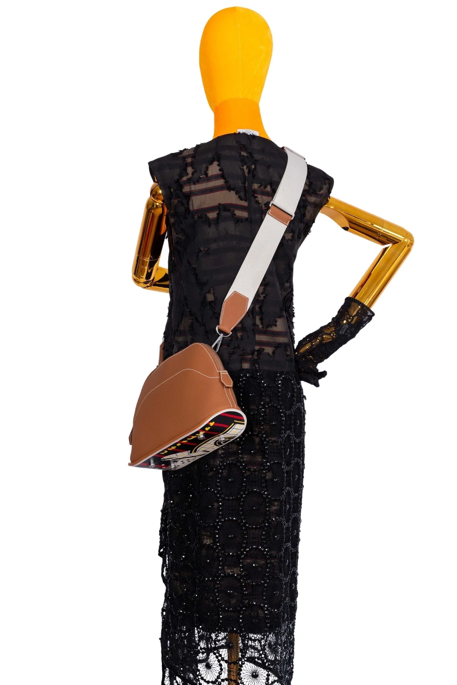 Hermès Bolide Skateboard 31 Gold Togo Palladium Hardware