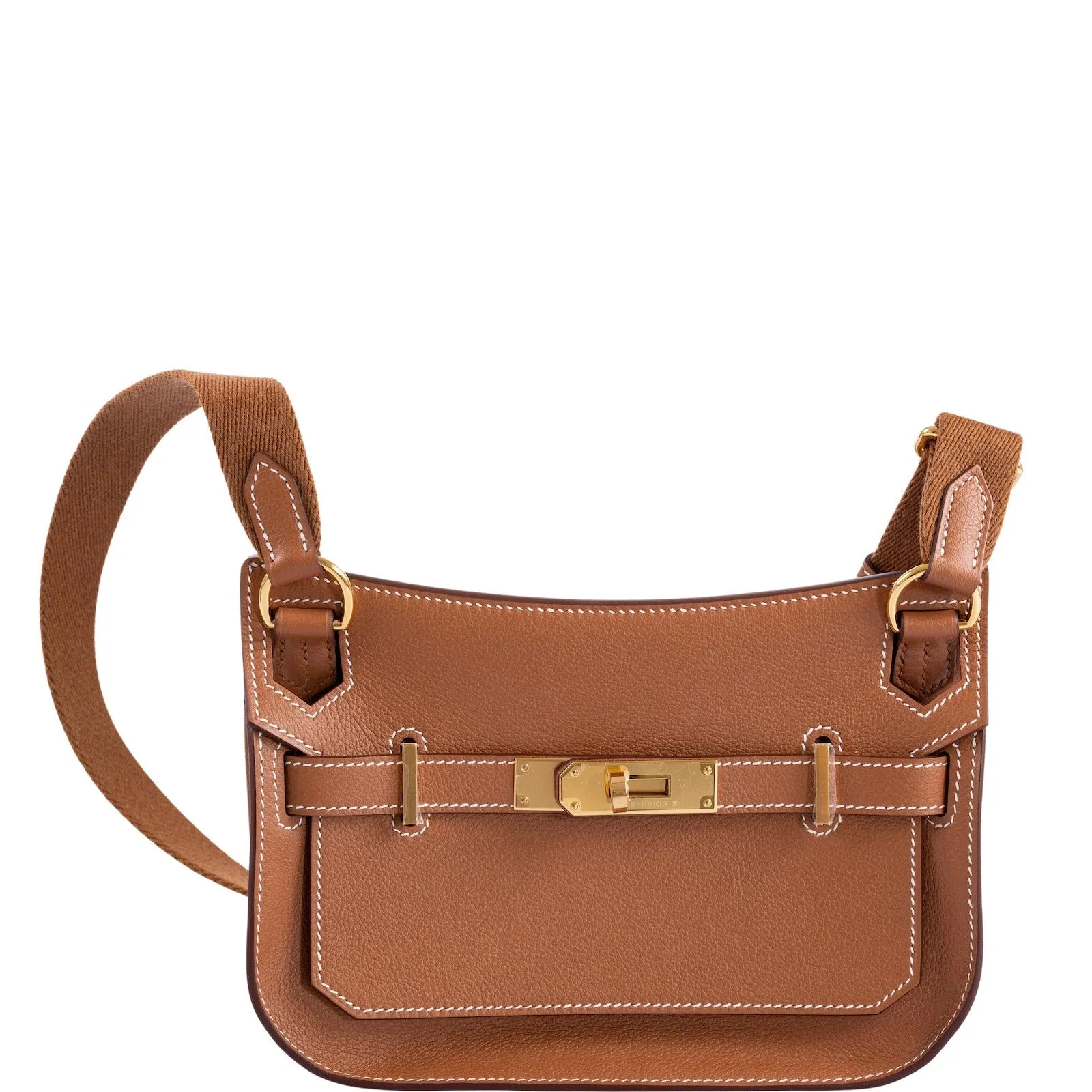 Hermès Mini Jypsiere Gold Evercolor Gold Hardware