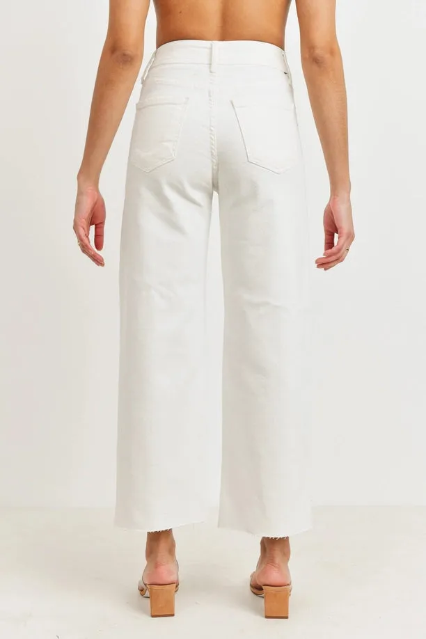 High Rise Utility Wide Leg - Off White