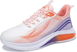 HINDOLA Sneakers for Women Running Shoes Lightweight Casual Walking Shoes Breathable Gym Work Fashion Comfortable Non Slip Shoes