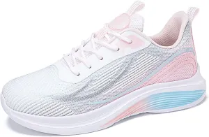 HINDOLA Sneakers for Women Running Shoes Lightweight Casual Walking Shoes Breathable Gym Work Fashion Comfortable Non Slip Shoes