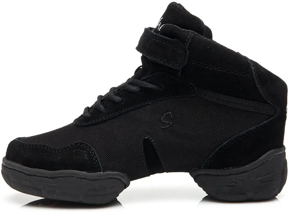 HIPPOSEUS Women's Canvas Dance Sneakers Modern Jazz Fittness Dance Boots with split sole,Model B53
