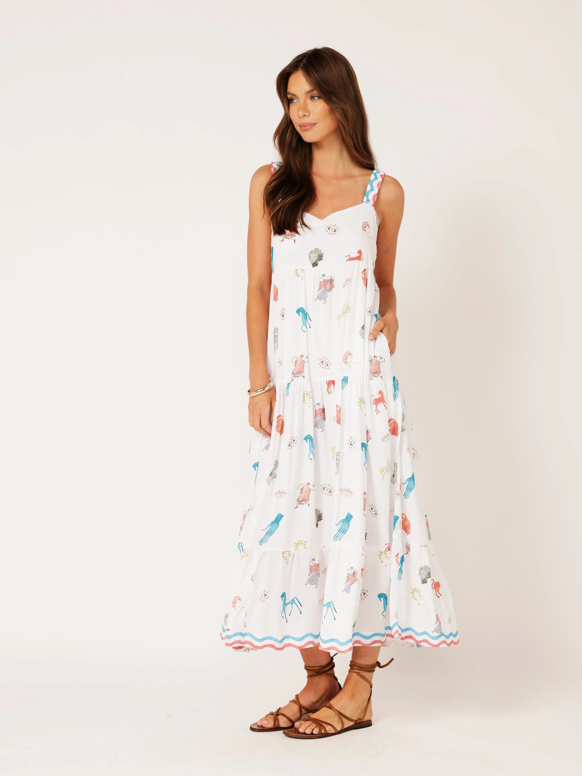 Holiday Dress | Grecian White