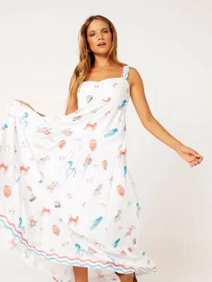 Holiday Dress | Grecian White