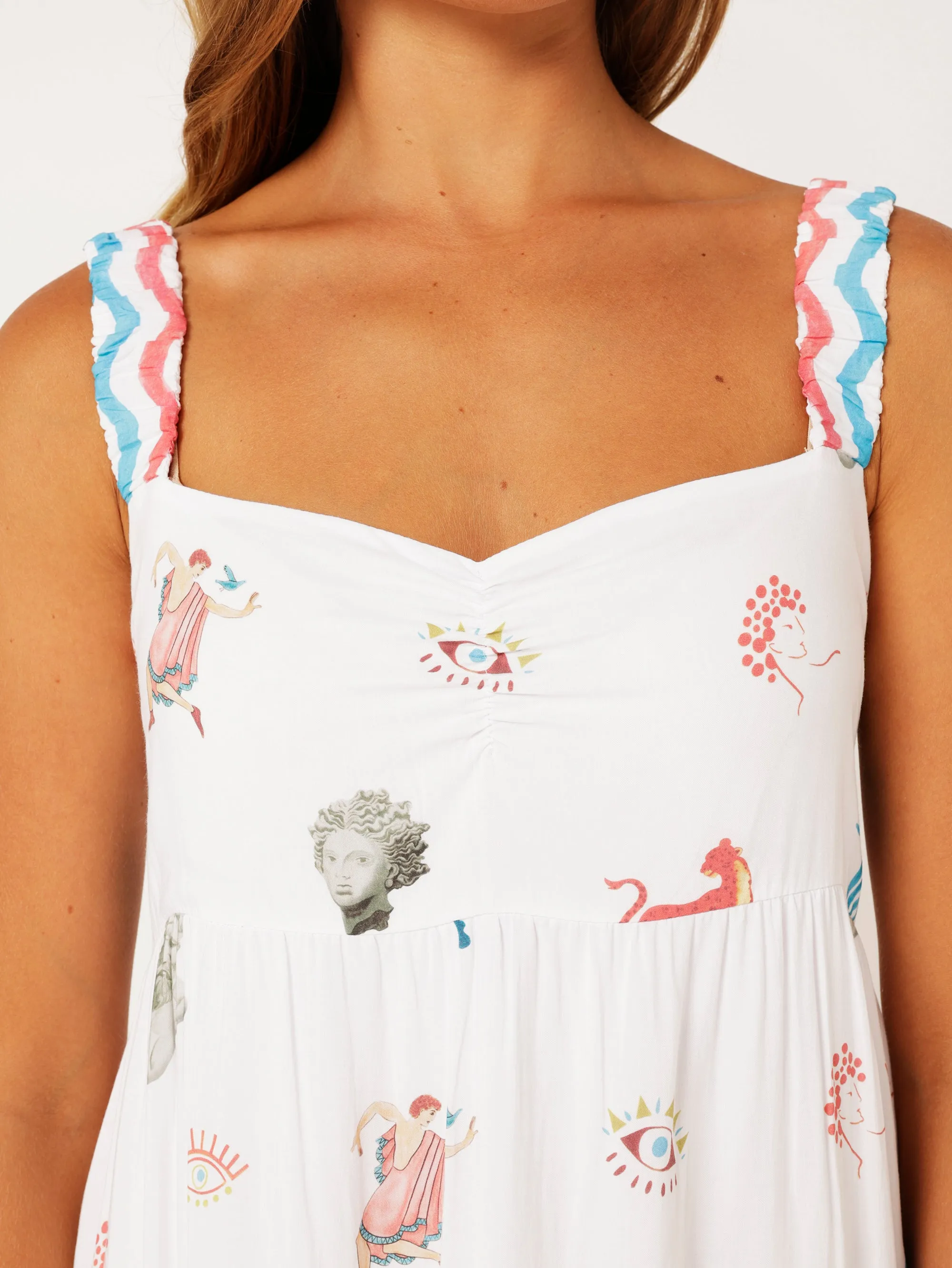Holiday Dress | Grecian White