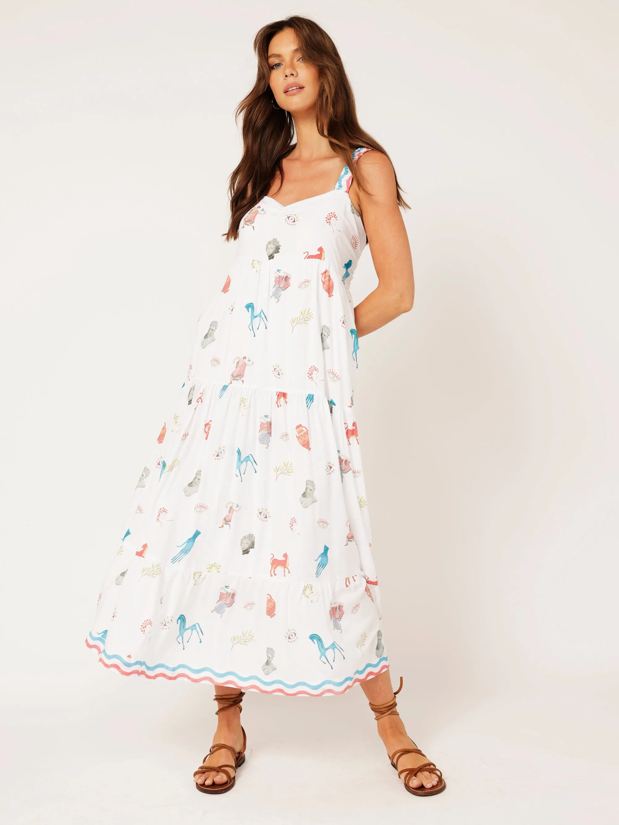 Holiday Dress | Grecian White