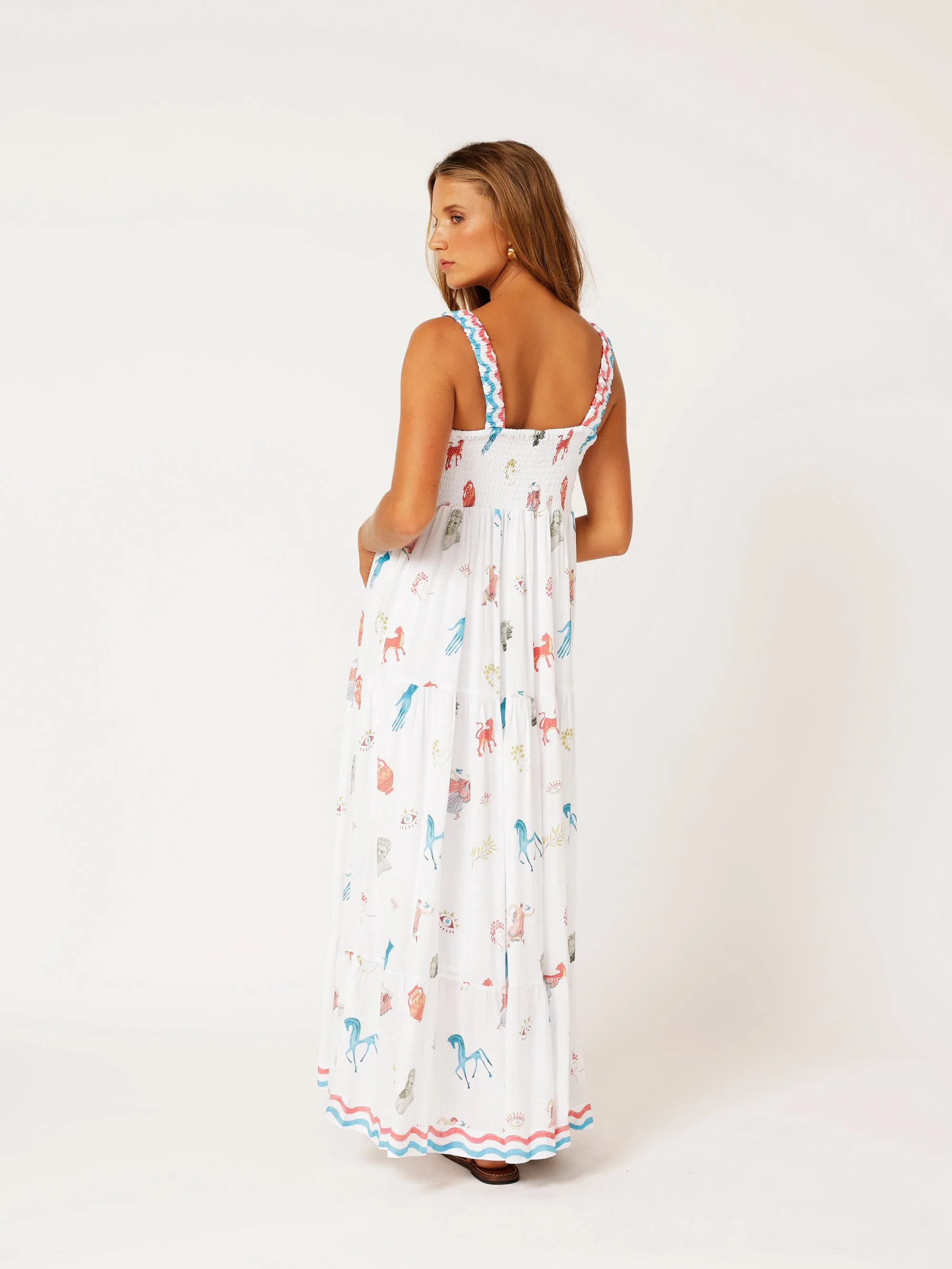 Holiday Dress | Grecian White