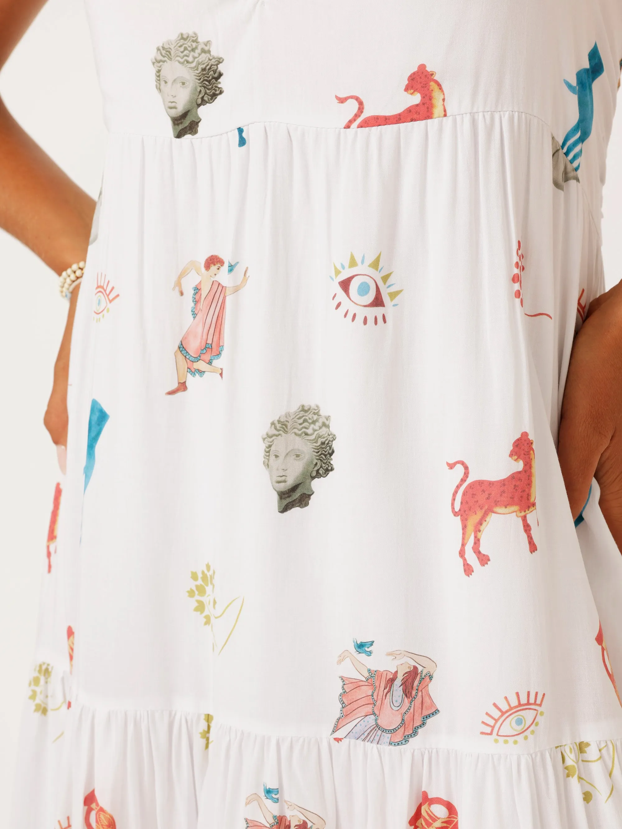 Holiday Dress | Grecian White