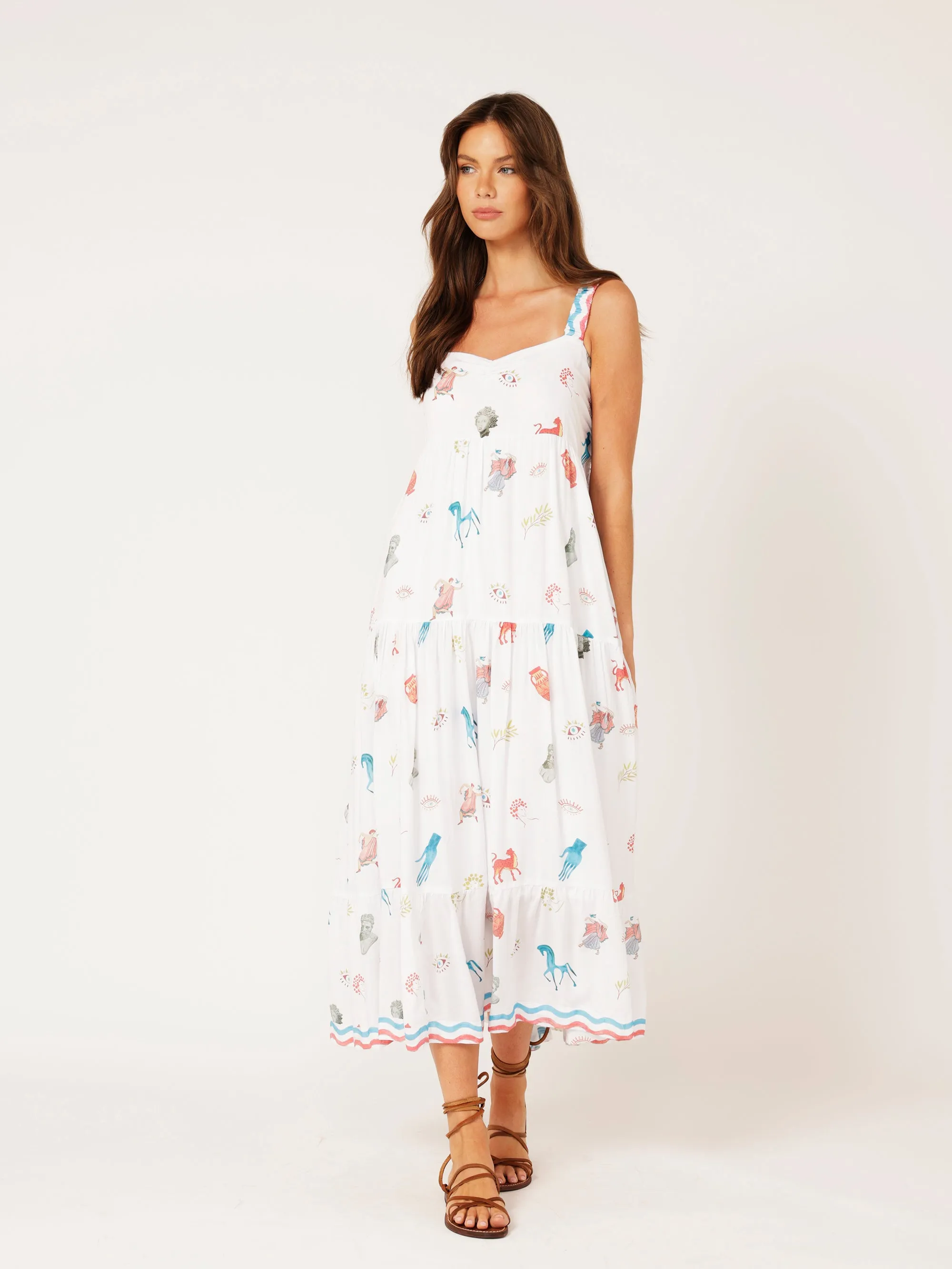 Holiday Dress | Grecian White