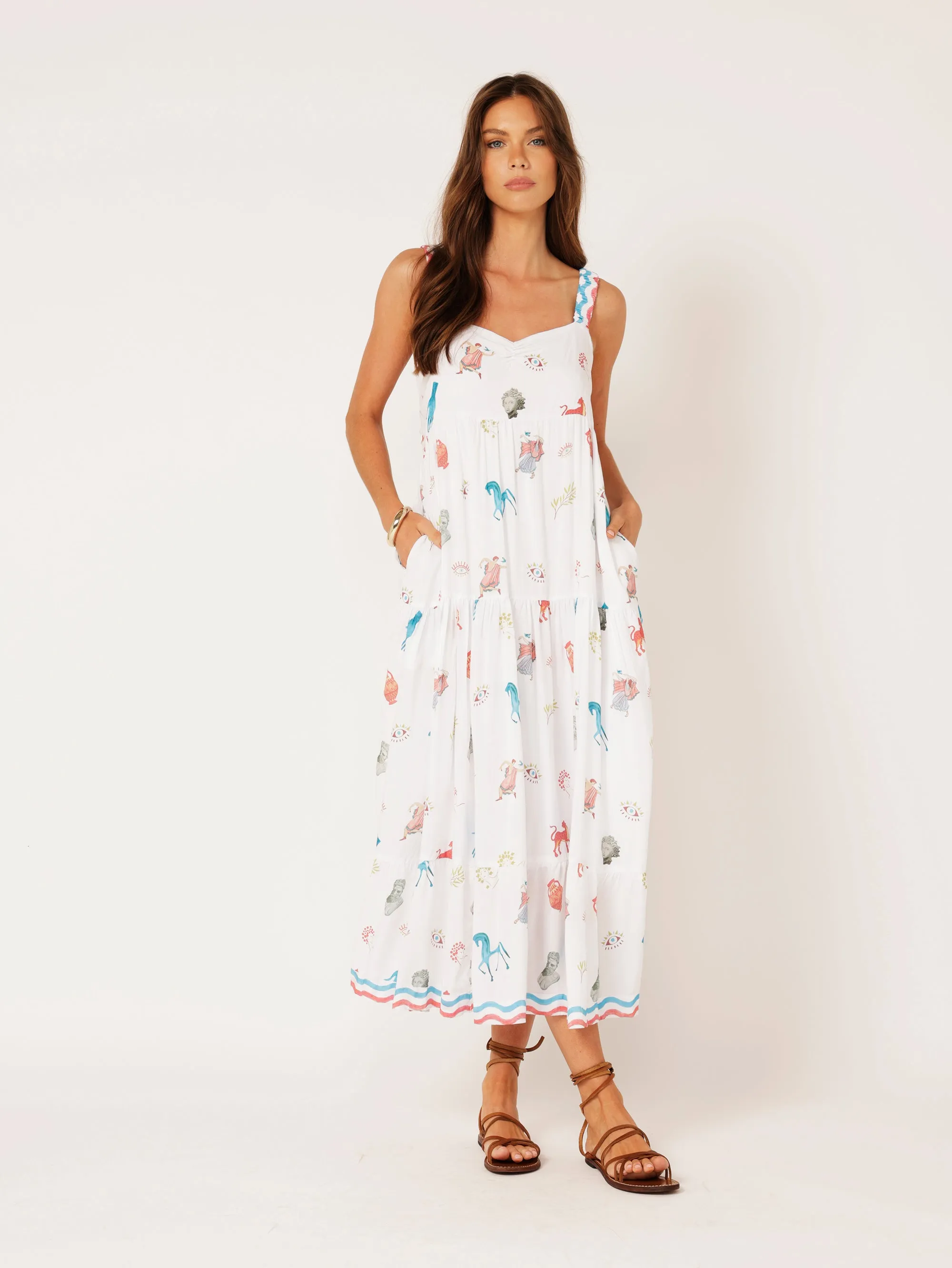 Holiday Dress | Grecian White