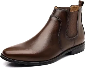 Holy dove Chelsea Boots Men  Genuine Leather,Chelsea Boots for Men with Side Zipper, Casual Slip-On Ankle Boots, Chukka & Oxford Style Dress Boots