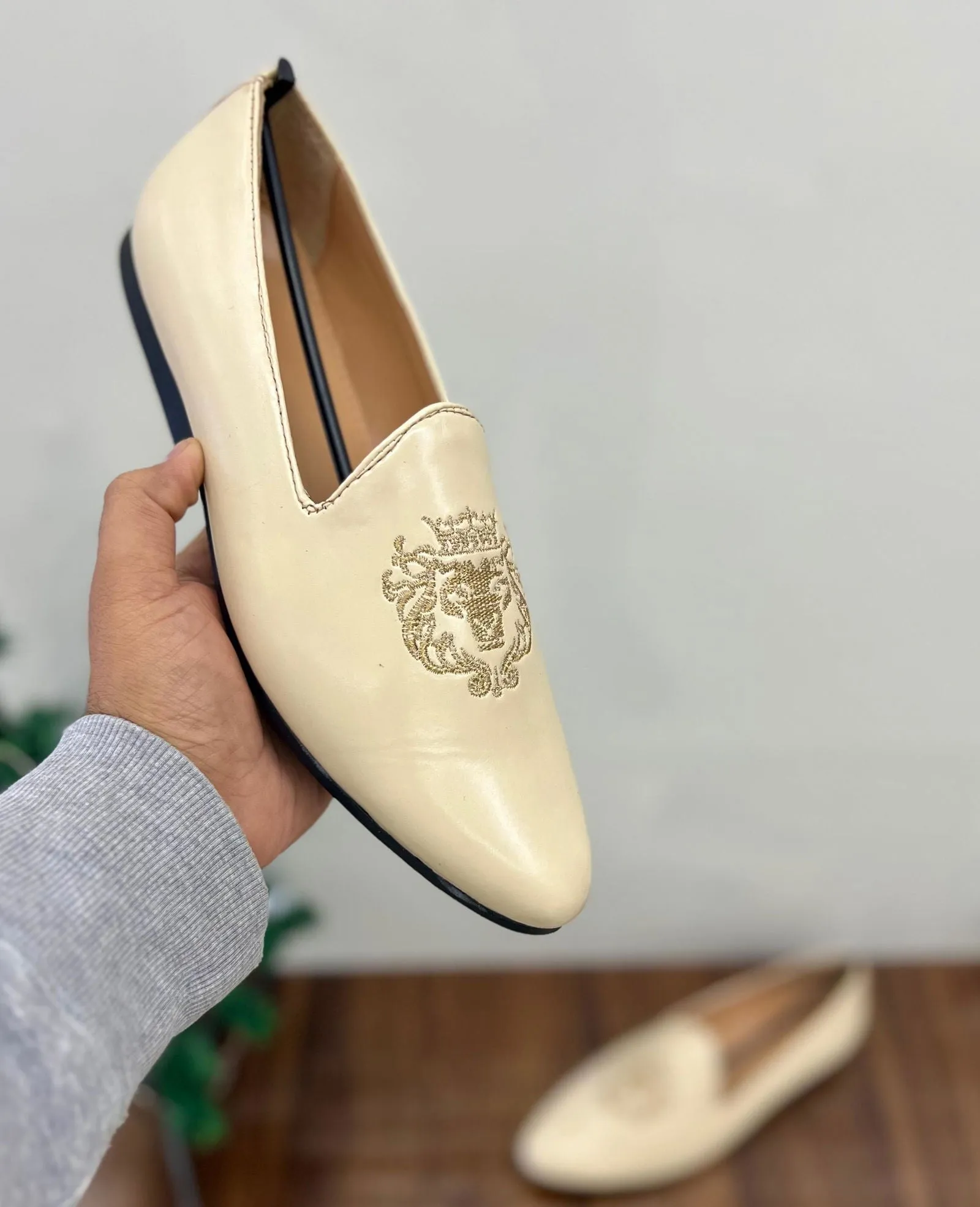 Jack Marc Fashion Slip on Jutties Loafer For Wedding and Party