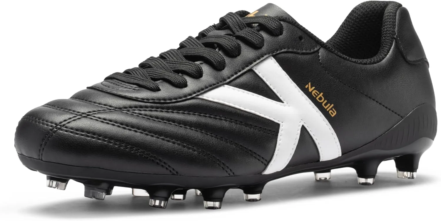 KELME Nebula Men's Soccer Cleats, Youth FG/AG Football Shoes, Athletic Lightweight Outdoor Firm Ground Training, Snug Fit