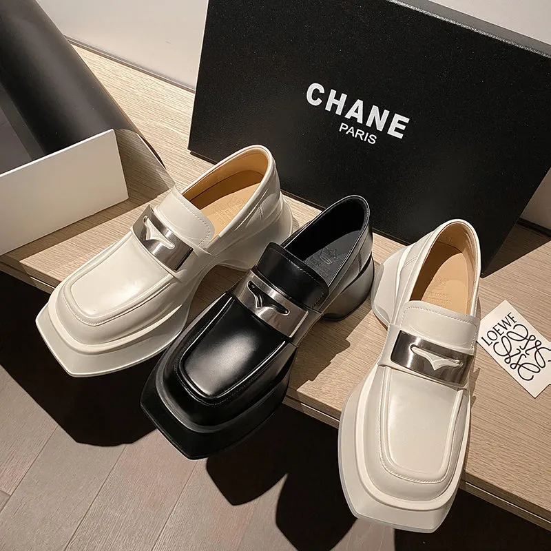Kenia Chunky Platform Loafers Black
