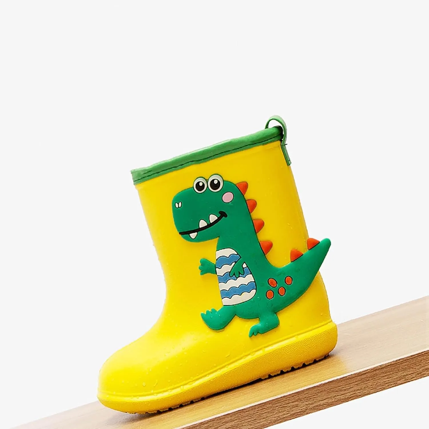 Kids Dinosaur Printed Rain Shoes Outdoor Non Slip Rain Boots Children's Teenage Mud Boots with Non Big Kids Winter Boots