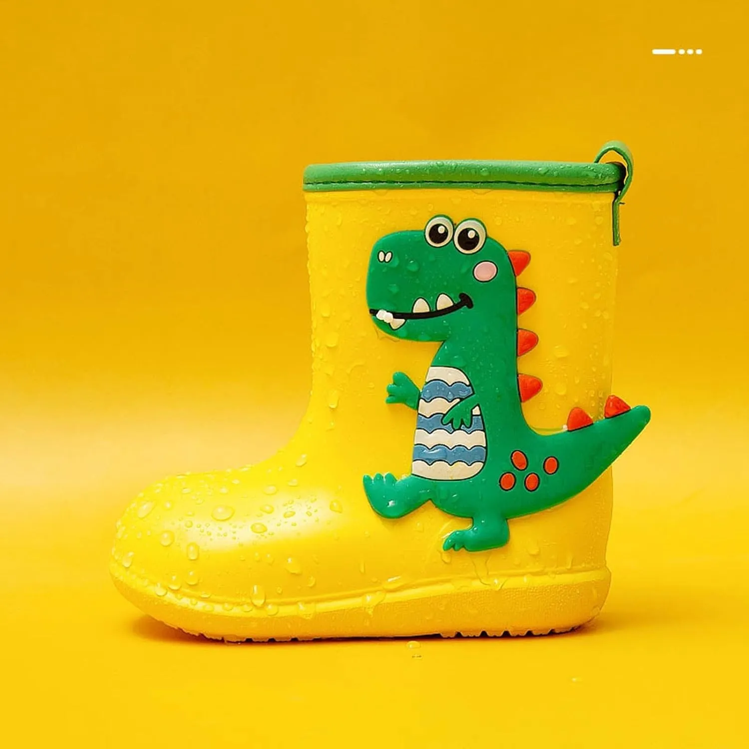 Kids Dinosaur Printed Rain Shoes Outdoor Non Slip Rain Boots Children's Teenage Mud Boots with Non Big Kids Winter Boots