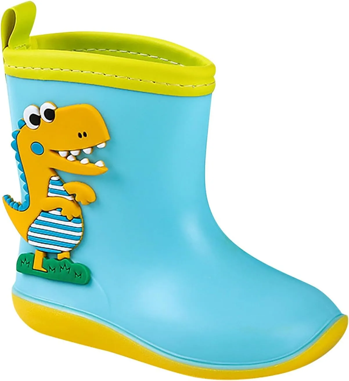 Kids Dinosaur Printed Rain Shoes Outdoor Non Slip Rain Boots Children's Teenage Mud Boots with Non Big Kids Winter Boots