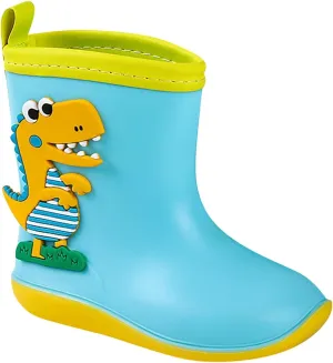 Kids Dinosaur Printed Rain Shoes Outdoor Non Slip Rain Boots Children's Teenage Mud Boots with Non Big Kids Winter Boots