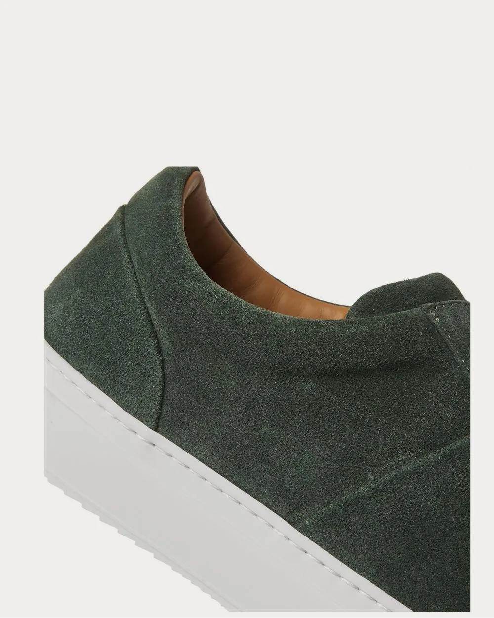 Larry Suede  Forest green low top sneakers