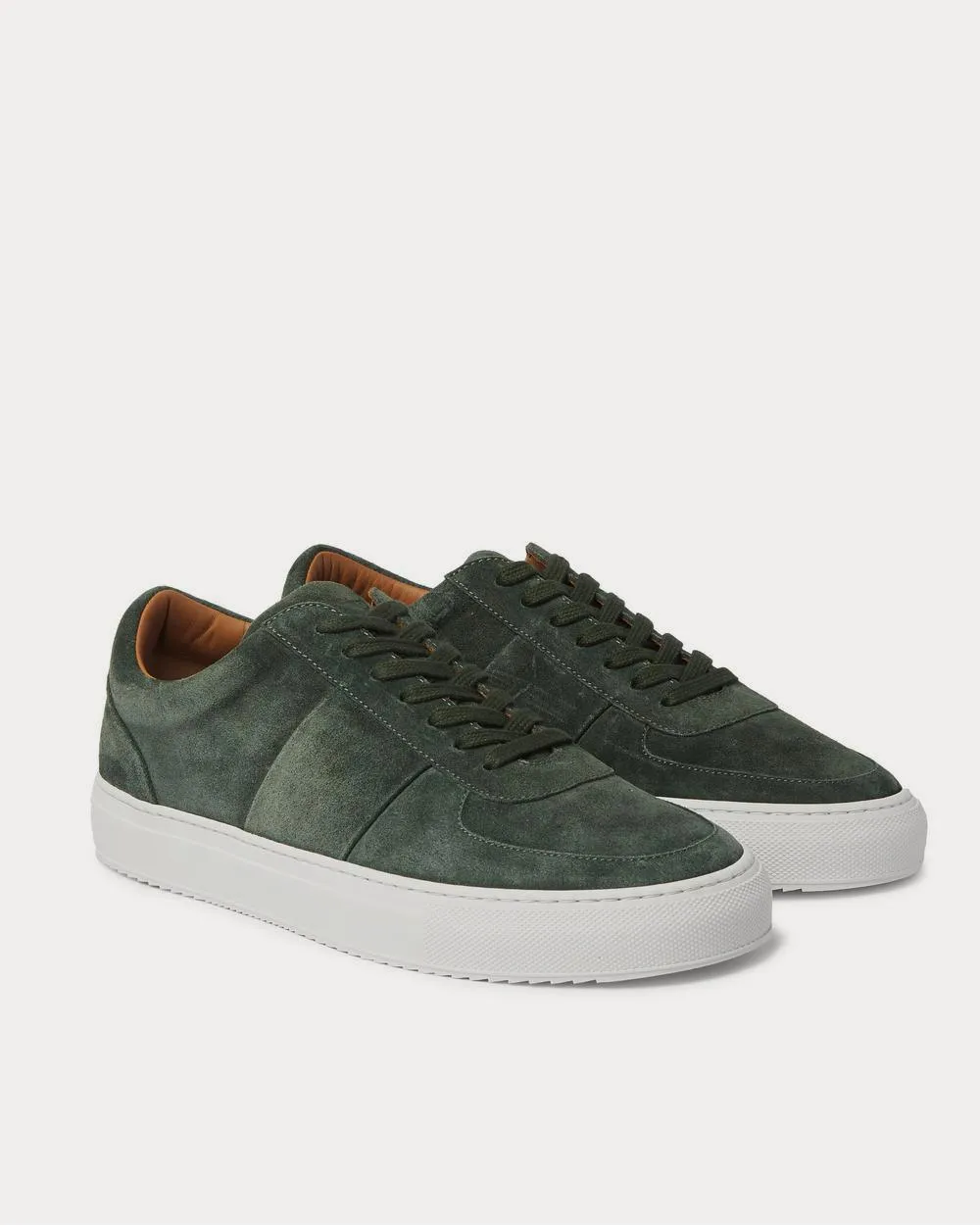 Larry Suede  Forest green low top sneakers