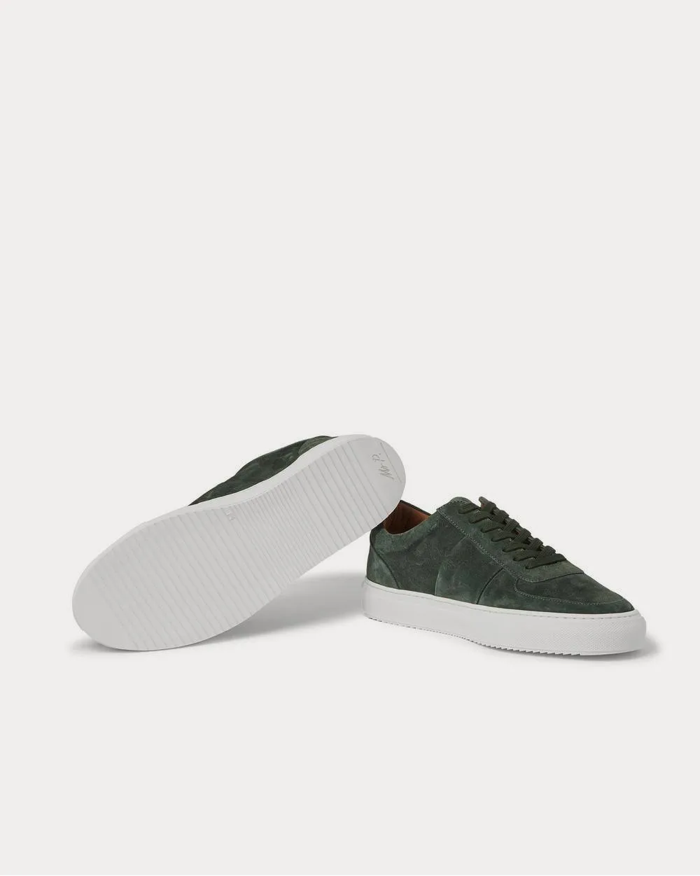 Larry Suede  Forest green low top sneakers