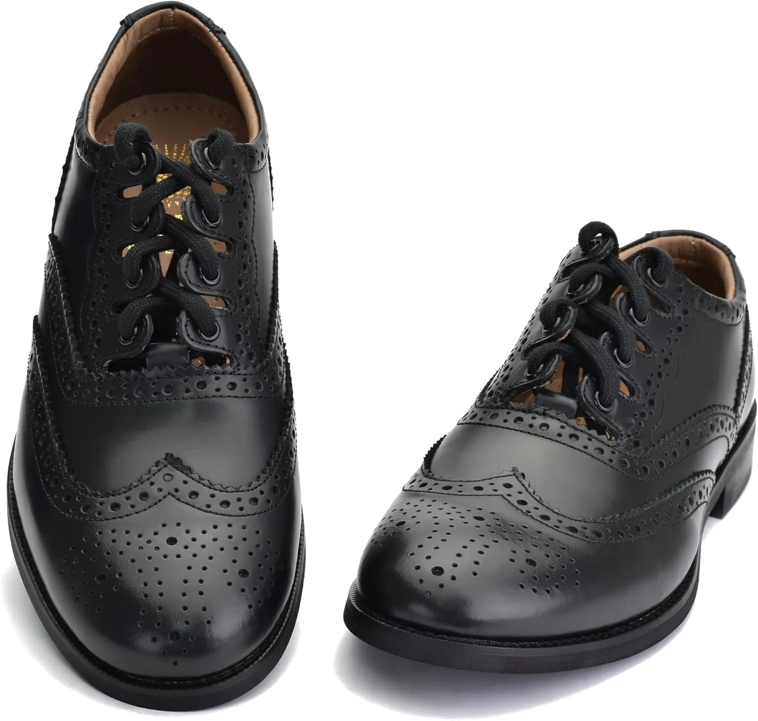 Leather Ghillie Brogue Kilt Shoes Traditional Scottish Piper and Highland Outfit Wedding Shoes Featuring Extra Long Laces & Leather Tassels Style Eco with Rubber Sole Color - Black Sizes -7-15