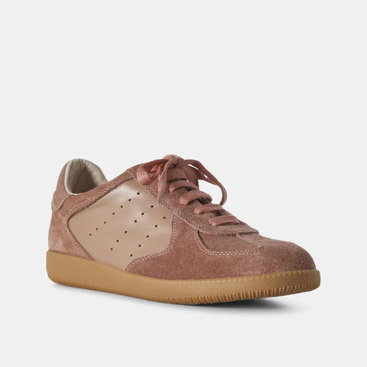Li Lace Up Sneaker (Deep Blush)