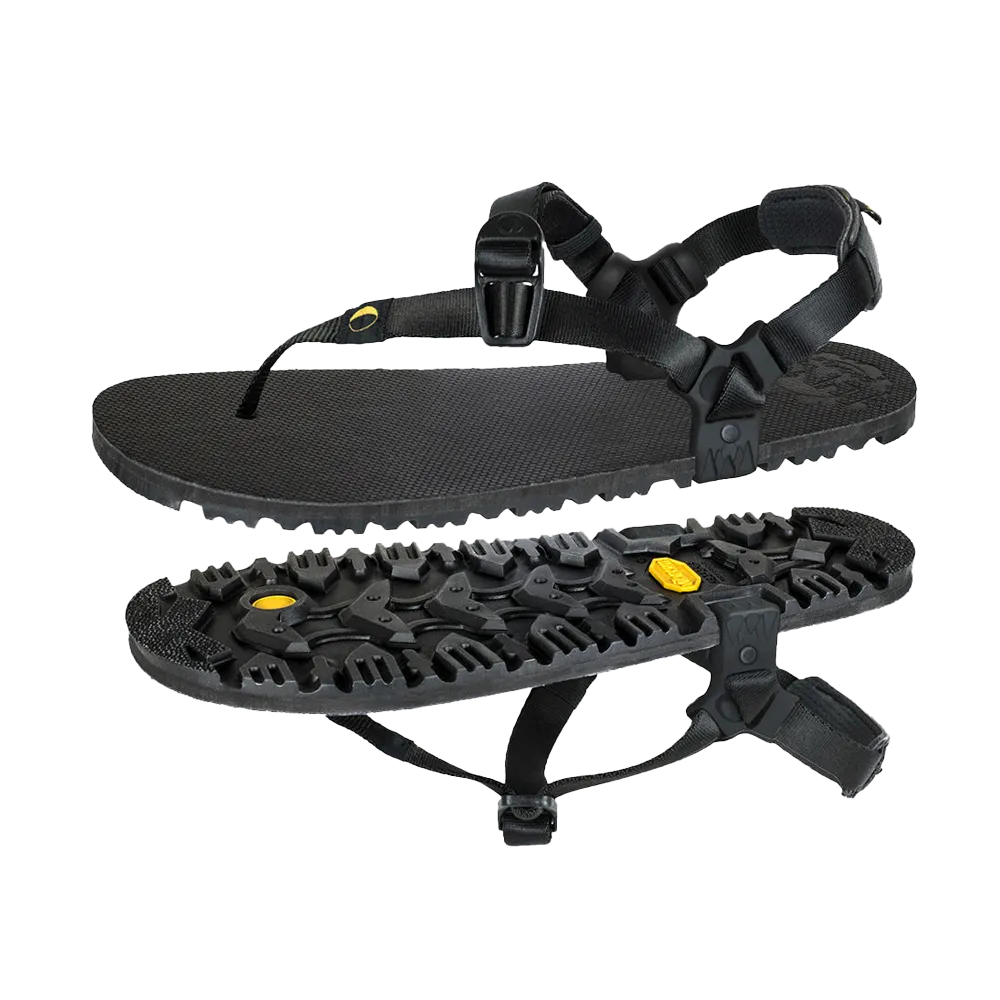 Luna Oso Flaco Winged Edition Black Sandals