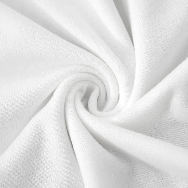 Luxe Long-Sleeve White Bodycon Mini Dress with Ruched Knot Detail and Ruffled Hemline