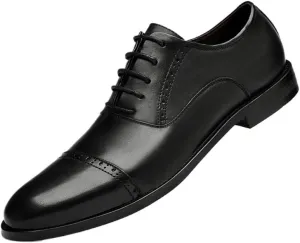 Men Vintage Patent Leather Shoes Classic Lace-up Business Casual Oxford Shoes Men's Square Toe Burnished Brogue Shoes