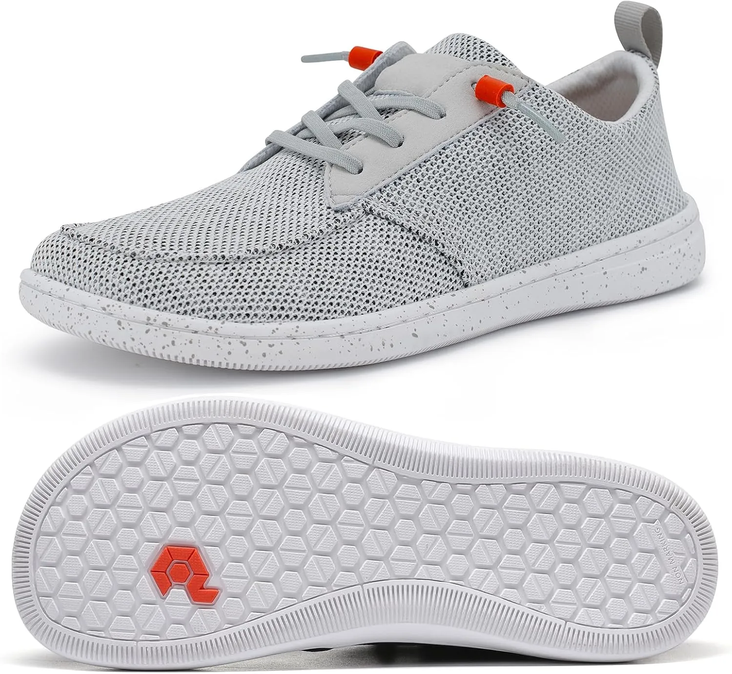 Men's Barefoot Wide Toe Box Shoes - Minimalist Barefoot Shoes with Zero Drop Sole Extra Wide Slip on Walking Shoes for Men