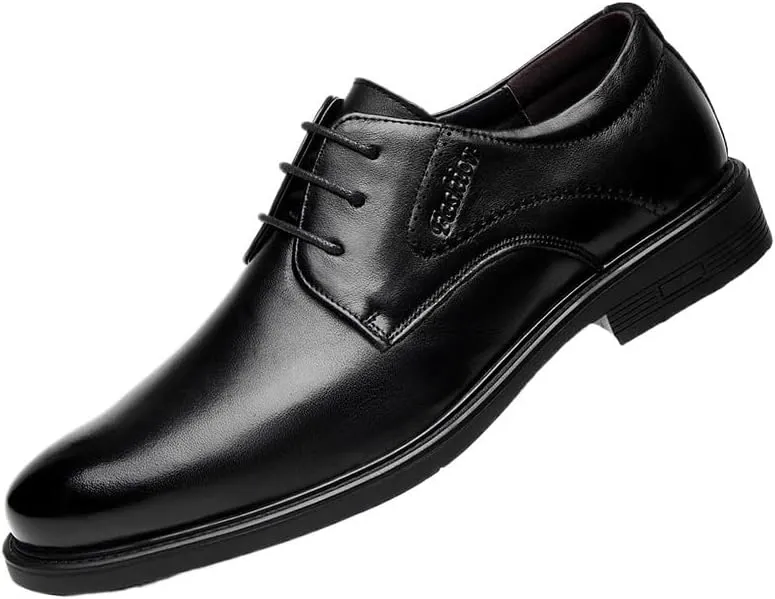 Men's Classic Lace-up Formal Brogue Oxfords Shoes Fashion Pointed Toe Business Tuxedo Shoes for Men