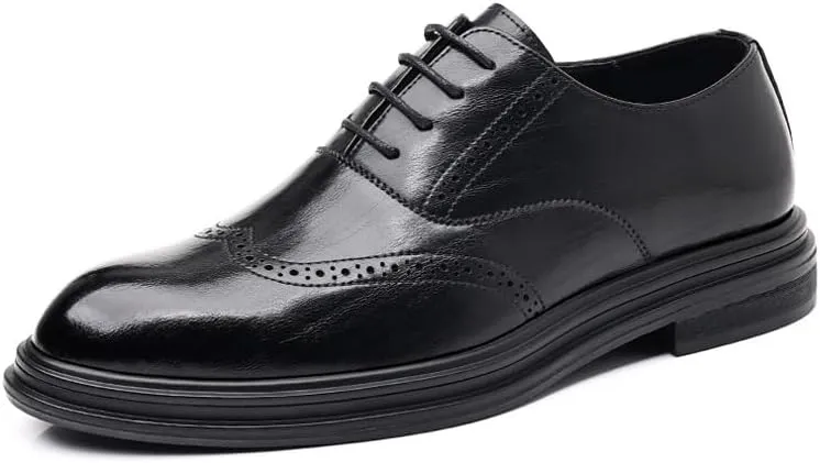 Men's Dress Shoes Mens Modern Classic Lace-up Oxfords Formal Casual Business Wingtip Brogue for Men