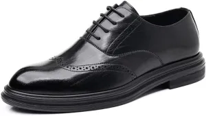 Men's Dress Shoes Mens Modern Classic Lace-up Oxfords Formal Casual Business Wingtip Brogue for Men