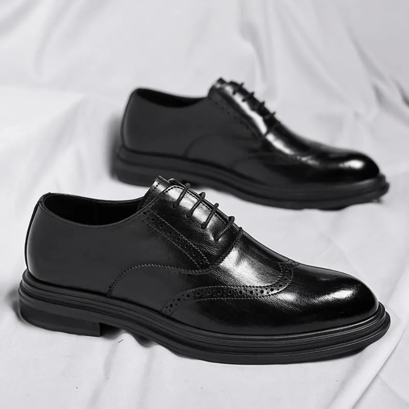Men's Dress Shoes Mens Modern Classic Lace-up Oxfords Formal Casual Business Wingtip Brogue for Men