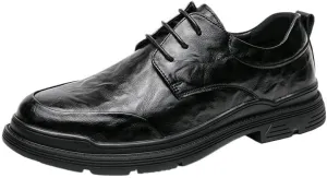 Men's Genuine Leather Oxford Dress Shoes, Fashion Brogue Formal Shoes, Business & Conference Shoes for Work, Comfortable Banquet Shoes for Men