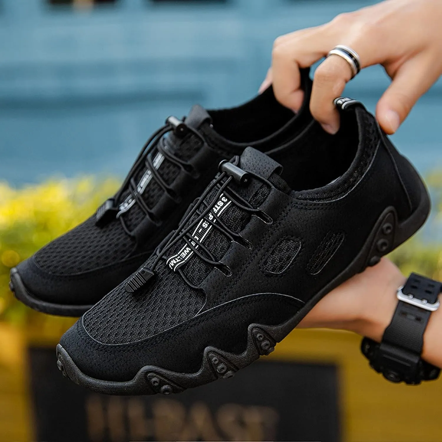 Men's Kiking Shoes Golf Low Top Outdoor Traveling Driving Lightweight Mens Sneaker