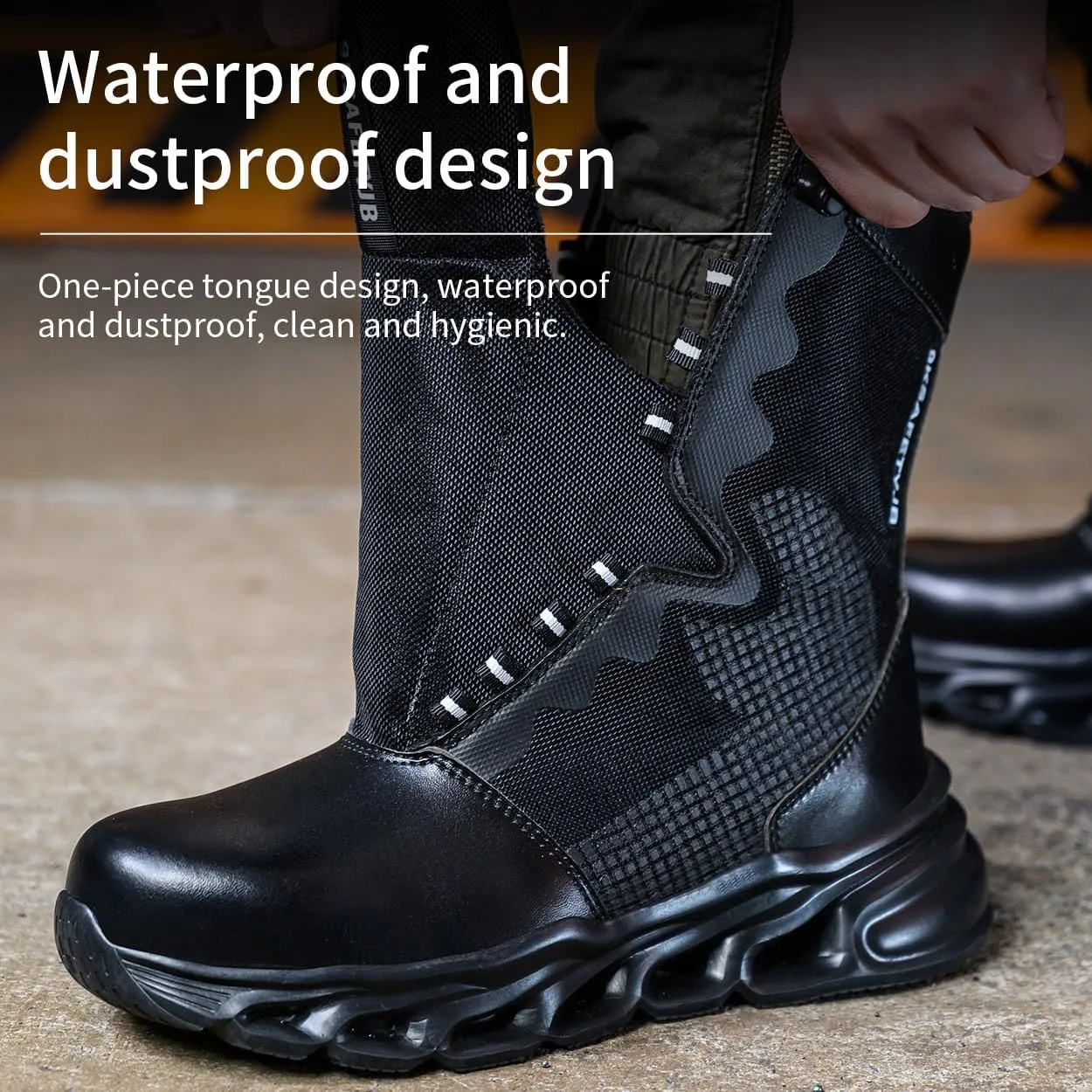 Men's Military Tactical boots Waterproof and dust proof work boots Desert boots Lightweight outdoor hiking boots Motorcycle shoes