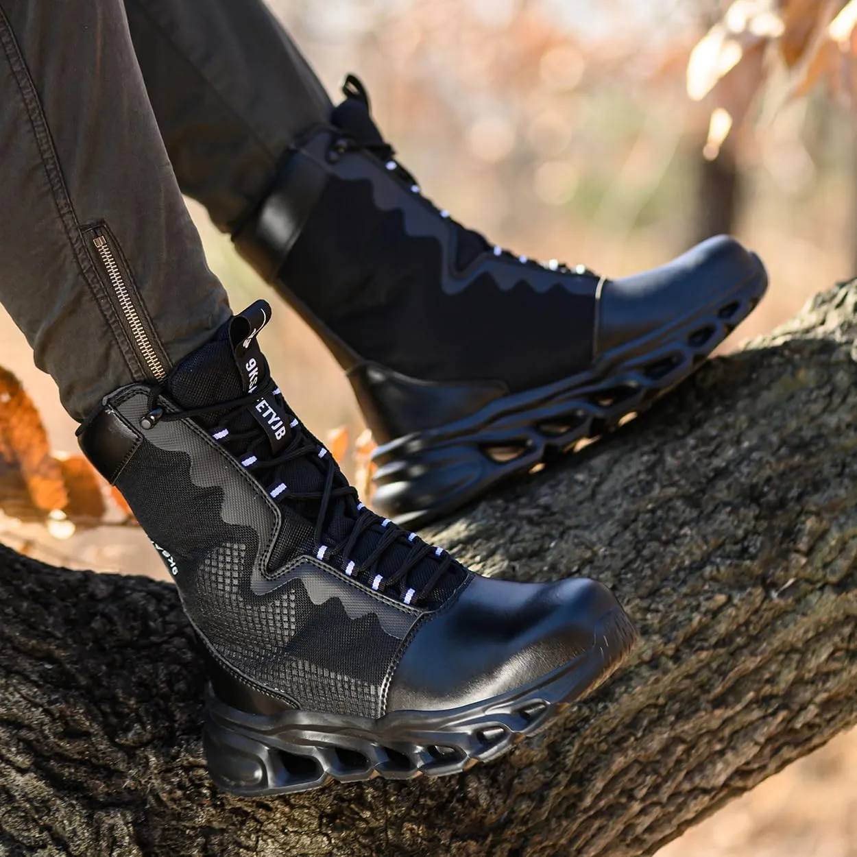 Men's Military Tactical boots Waterproof and dust proof work boots Desert boots Lightweight outdoor hiking boots Motorcycle shoes