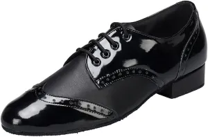 Mens Modern Classic Latin Lace-up Closed Toe Ballroom Standard Dance Shoes