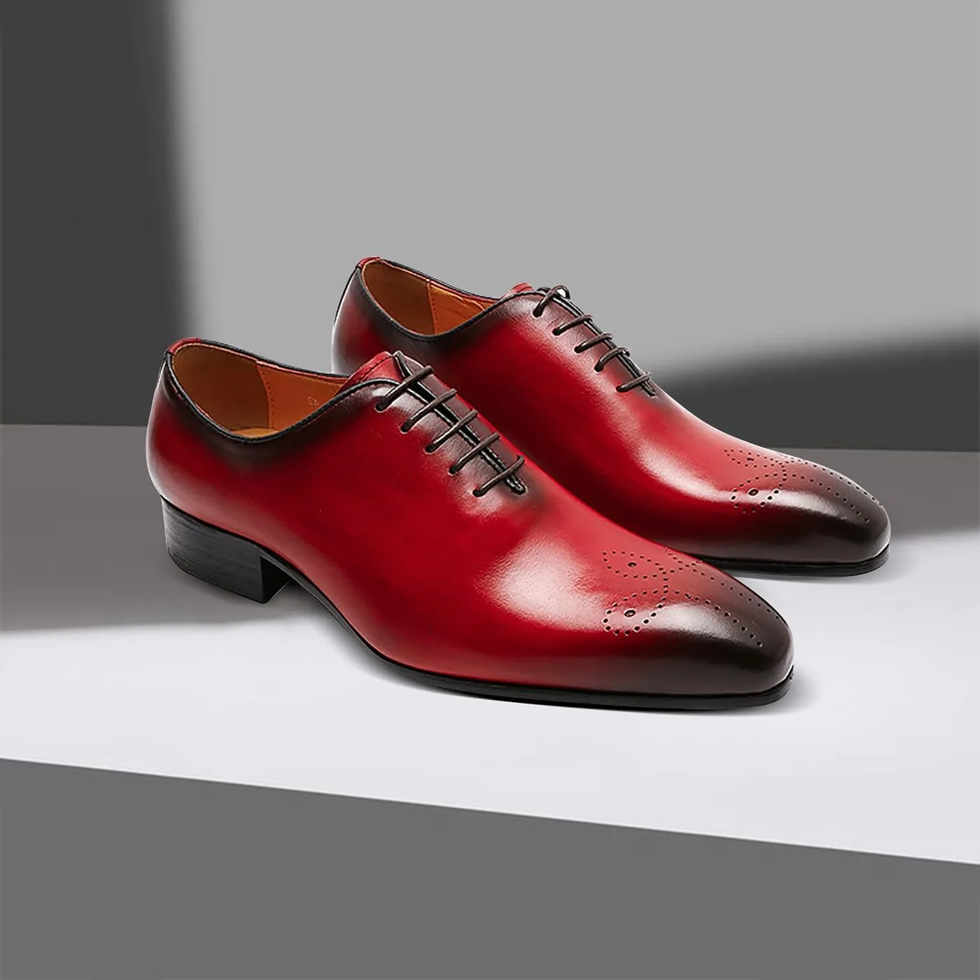 Mens Oxfords Formal Dress Genuine Leather Handmade Derby Casual Brogues Oxfords Tuxedo Fashion Walking Shoes for Men