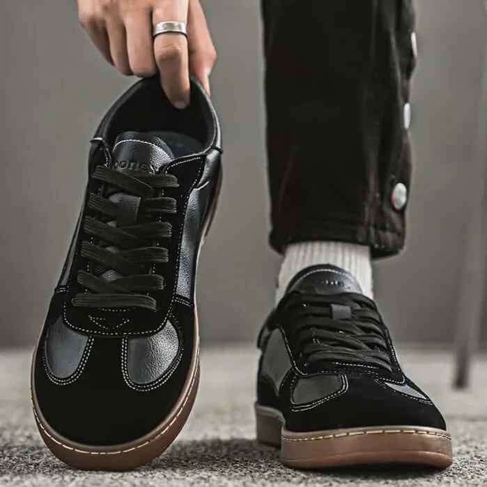 Men's Retro Suede Perforated Low-Top Sneakers