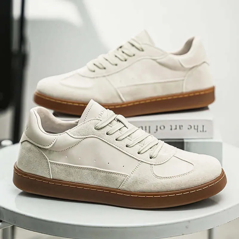 Men's Retro Suede Perforated Low-Top Sneakers