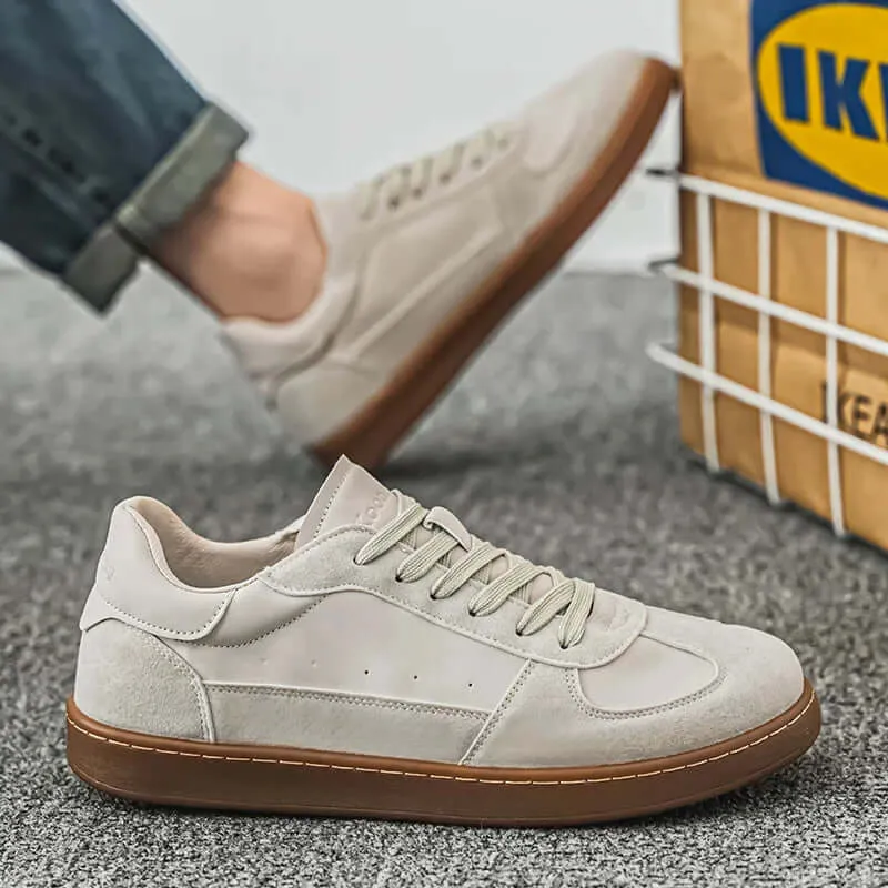 Men's Retro Suede Perforated Low-Top Sneakers