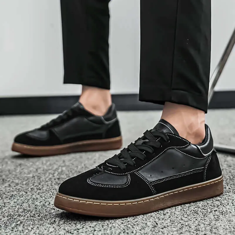 Men's Retro Suede Perforated Low-Top Sneakers
