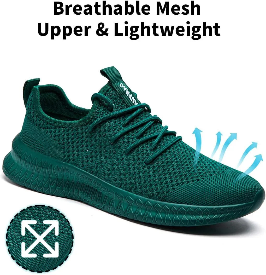 Men's Shoes Running Walking Sneakers Casual Tennis Slip on Shoes Lightweight Breathable Fashion Comfortable Workout Athletic for Shoes Gym Sport